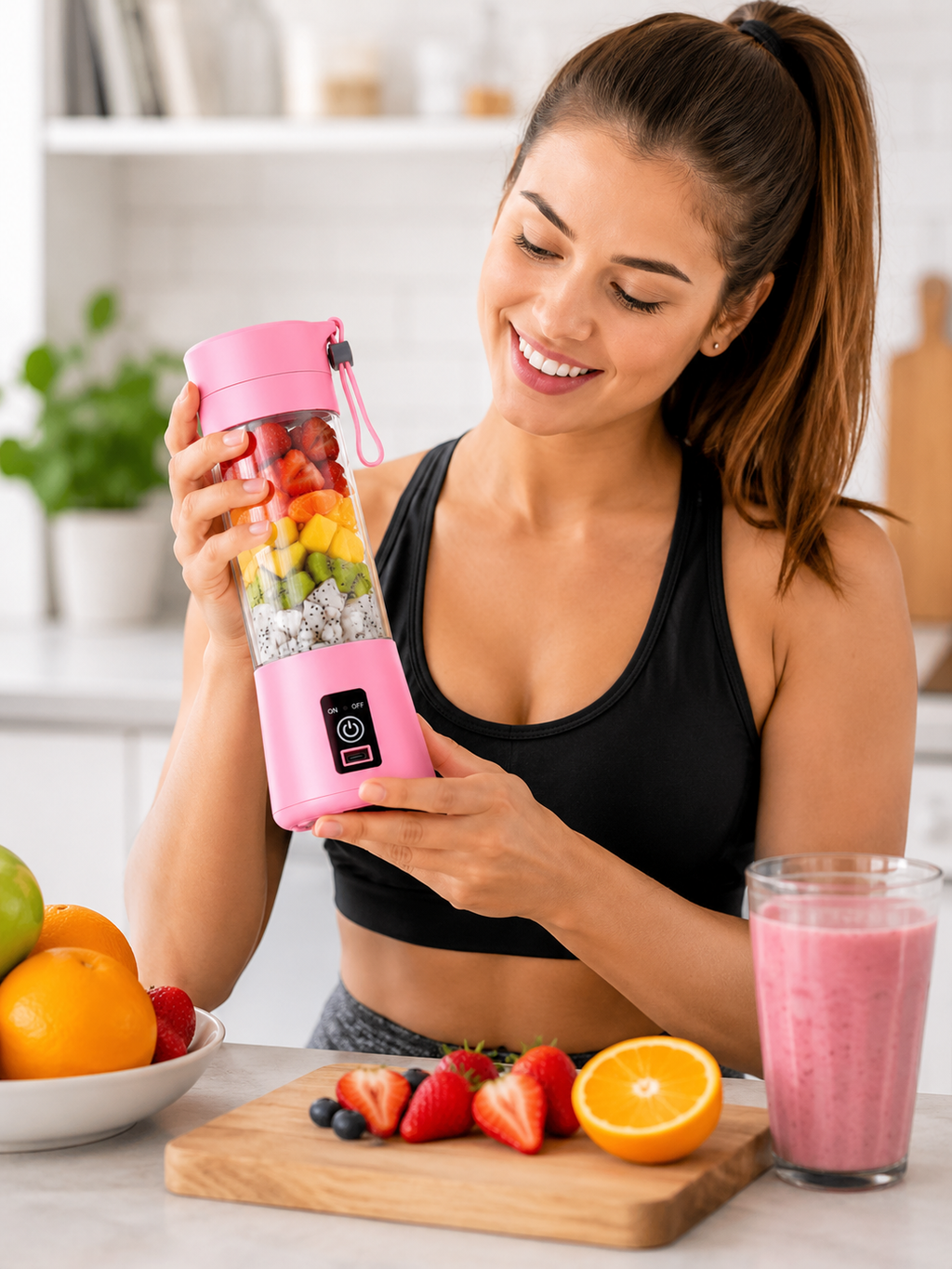 Nookly™ Portable USB blender - 6 blade Rechargeable Juicer