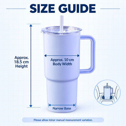 Sipora Travel Tumbler 750ml With Reusable Straw And Handle (1 Pc)