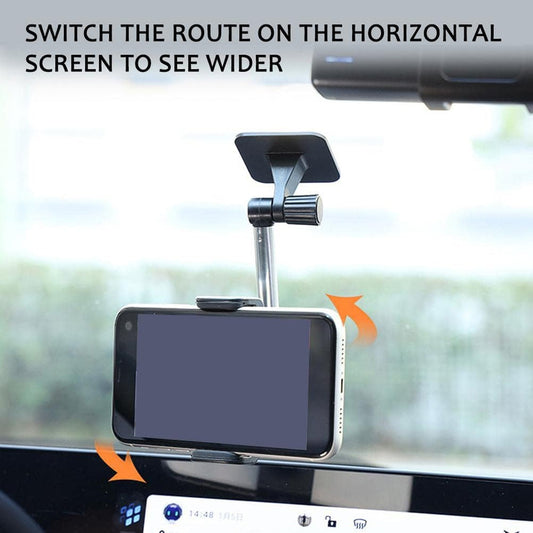 Adjustable Car Mobile Phone Holder With Telescopic Arm And Rotating Mount (1 Pc)